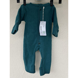 DISANA Baby Thermal Snowsuit Romper Hood Foldable Cuffs Boiled Wool Overalls